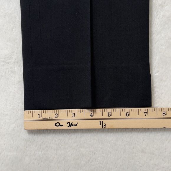 Lafayette 148 New York Bleeker Wool Pants Women Sz 12 Black Classic Trousers EUC - Picture 14 of 14